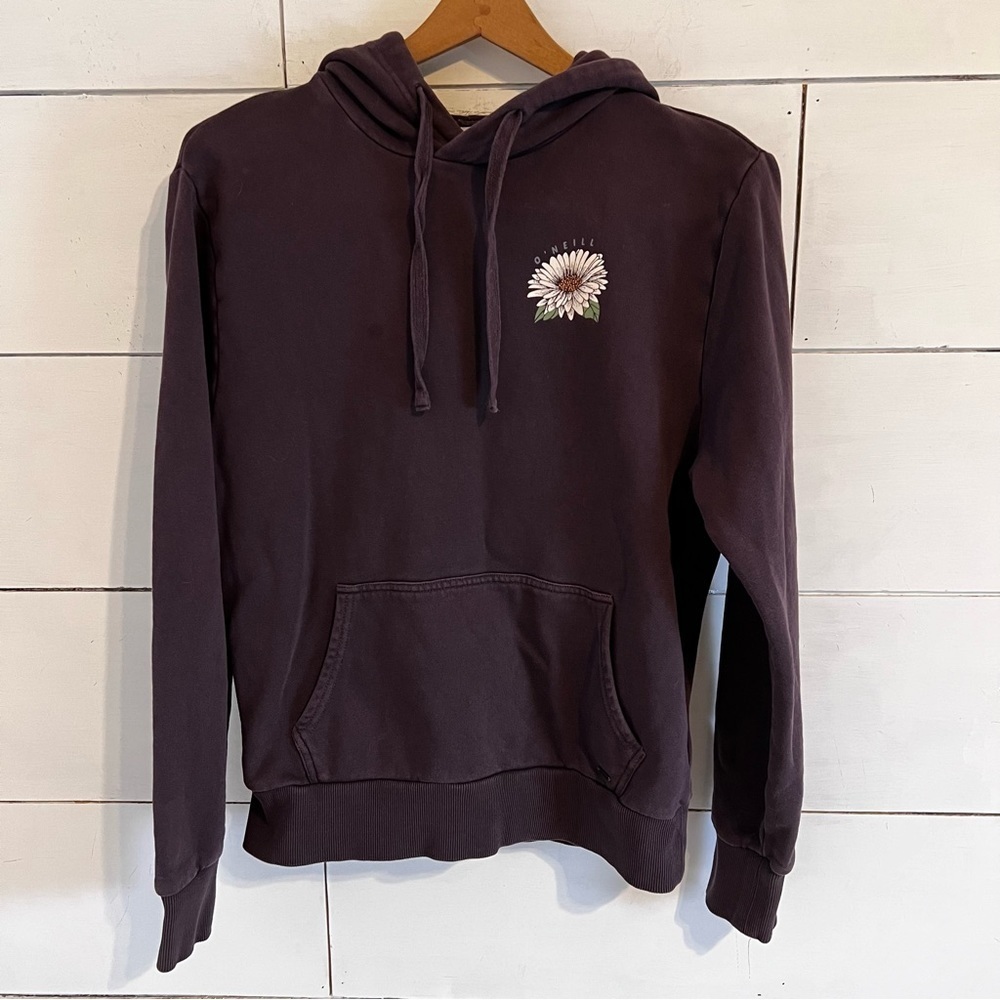 O’Neill Burgundy Flower Hoodie. Size Small.